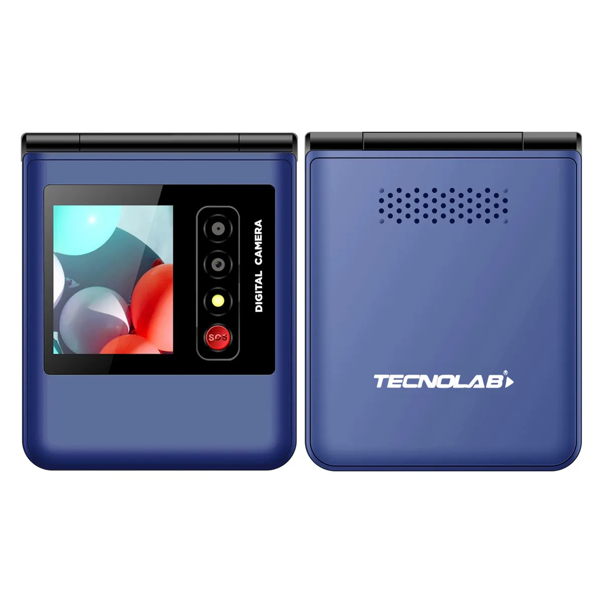 TECNOLAB - Telefono Celular Adulto Mayor 4G DualSim Almeja TL709 Azul