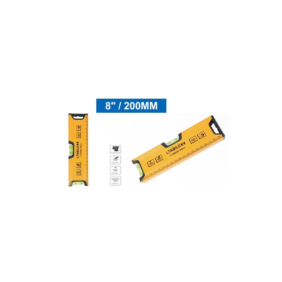 GENERICO - NIVEL DE BURBUJA 8 / 200MM