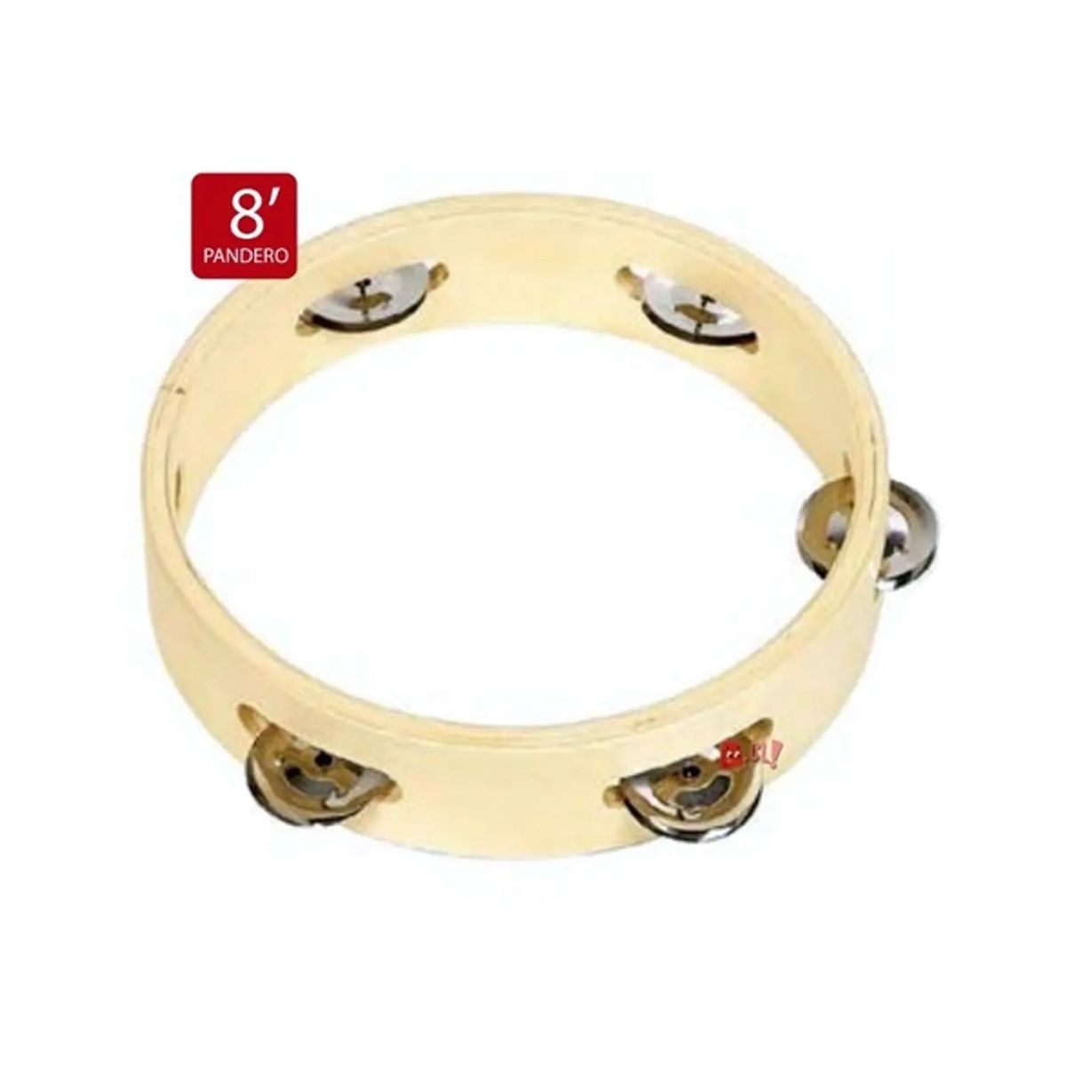 PUNTO STORE - Pandero De 8 Pulgadas Con 5 Sonajas - Ps