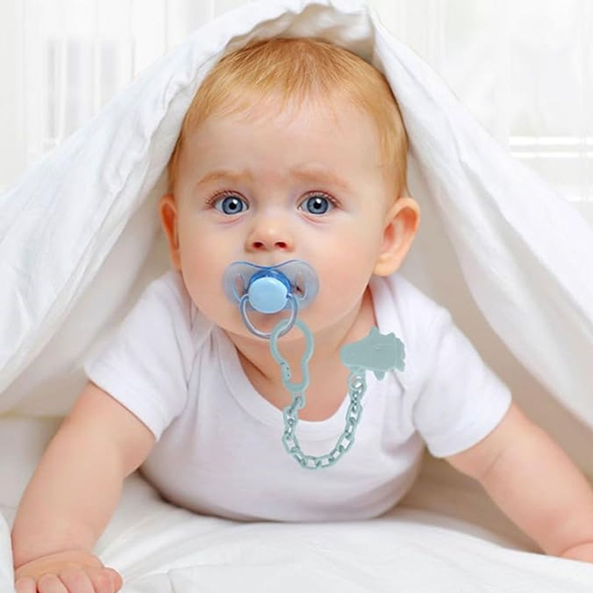 GENERICO - Porta Chupete De Plástico Clips para Afirma Tete De Bebe