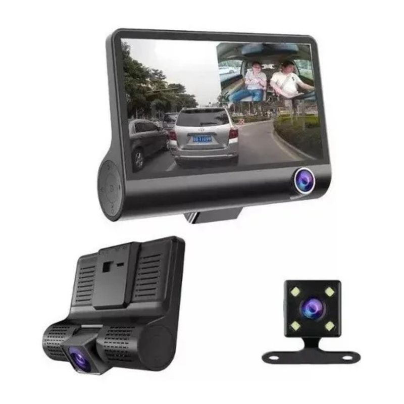 IRM - Cámara Para Auto Hd 1080p Accesorio Dashcamera 3 Cámara