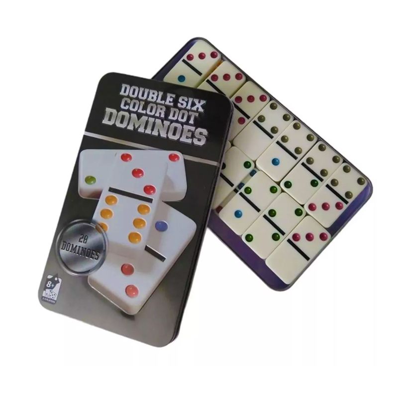 GENERICO - Juego Domino De 28 Pieza Color Juego De Mesa Doble Seis+caja