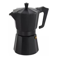 Cafetera Italiana 6 Tazas Café Moka Express 6 Tazas Negro