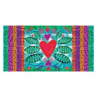 Alfombra Vinílica 70 X 140 Corazón Día