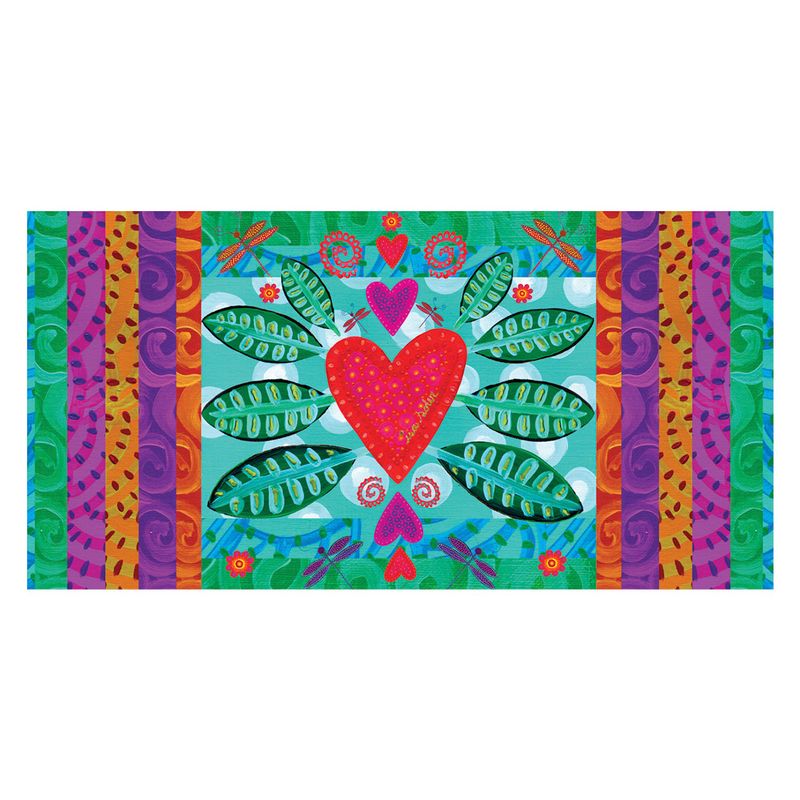 ISA SOLER - Alfombra Vinílica 70 X 140 Corazón Día