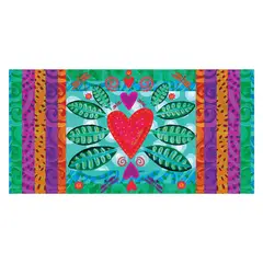 ISA SOLER - Alfombra Vinílica 70 X 140 Corazón Día
