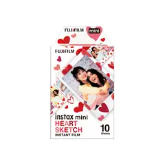 FUJIFILM - Película Instantánea Instax Mini 10 PK Heart Sketch