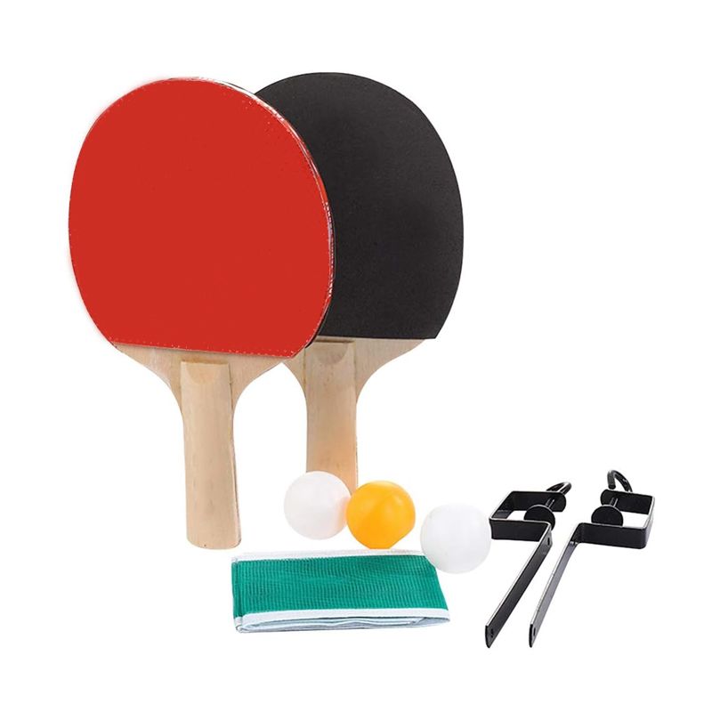 GENERICO - Pack 2 Paletas De Ping Pong +3 Pelotas + Malla Modelo Clasic