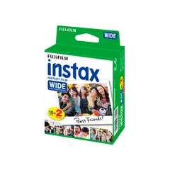 FUJIFILM - Pack Películas Instantáneas Instax Film Wide 20 fotos