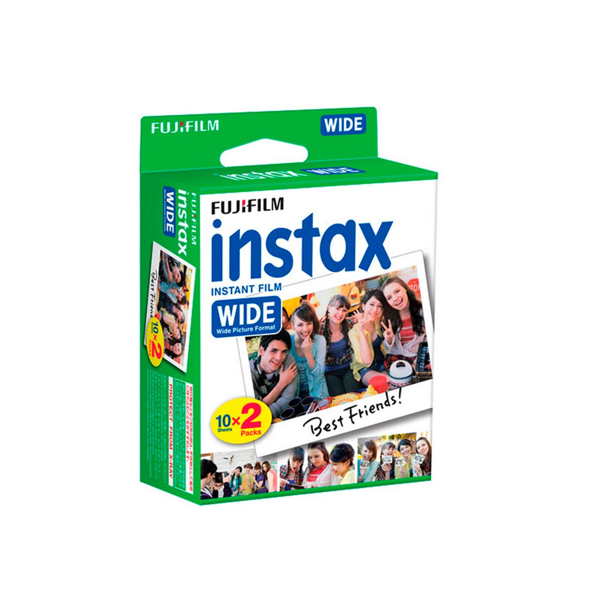 FUJIFILM - Pack Películas Instantáneas Instax Film Wide 20 fotos