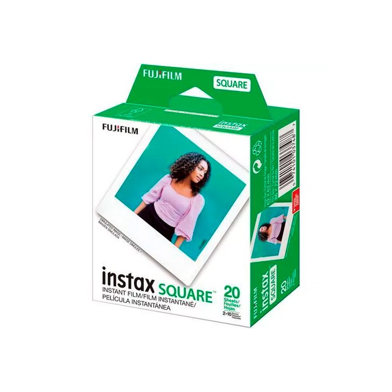 FUJIFILM - Películas Instantáneas Instax Square 20 fotos