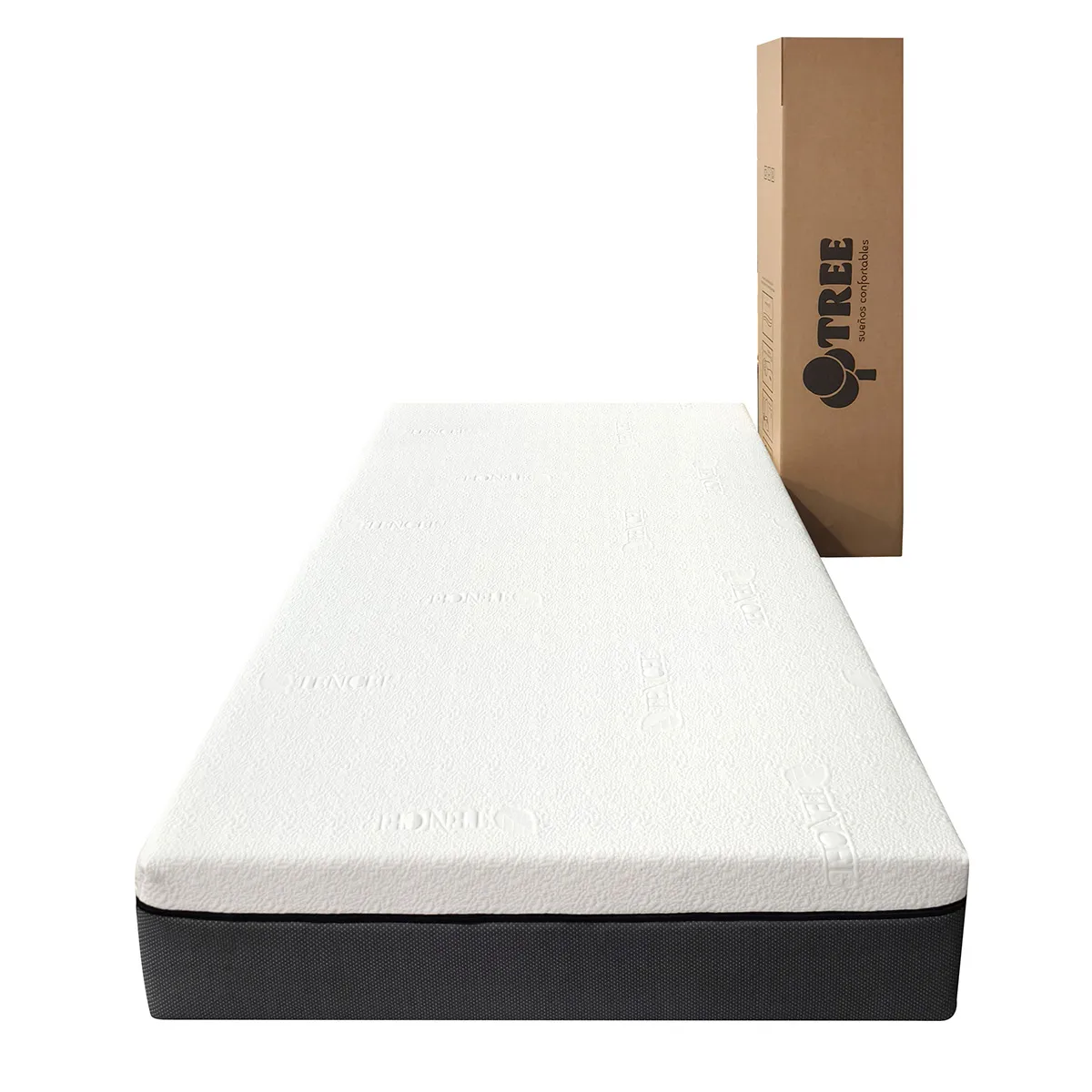 GENERICO - Colchón Tree Espuma Plaza Y Media 1.5 Plazas 105x190x25cm