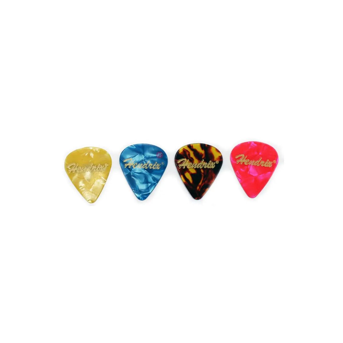 HENDRIX - Set De 180 Uñetas Para Guitarra Colores y Texturas - PS