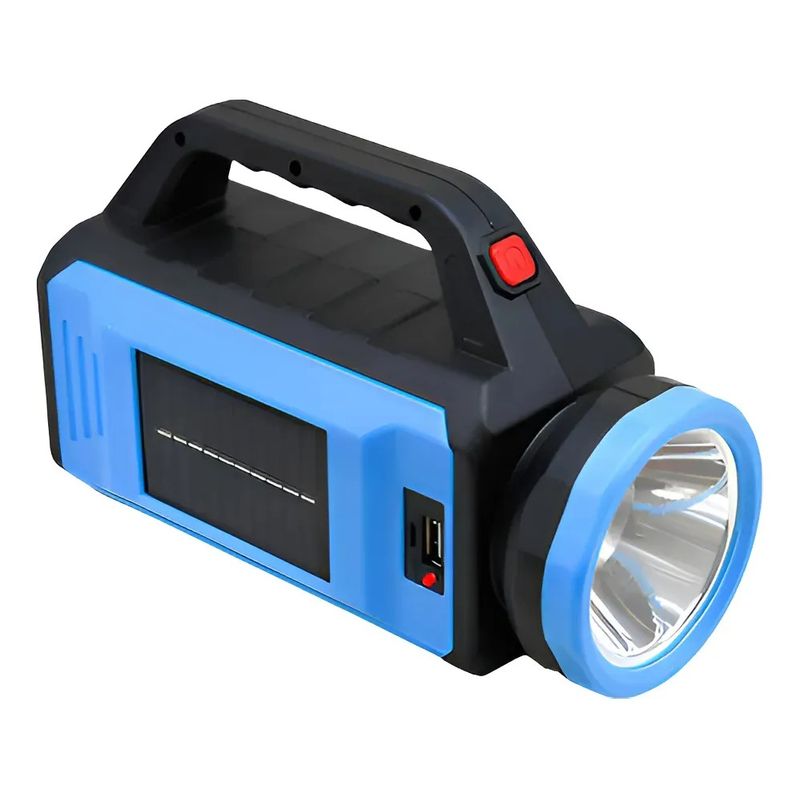 GENERICO - Linterna Solar Multifuncional Luz Blanca Recargable Usb