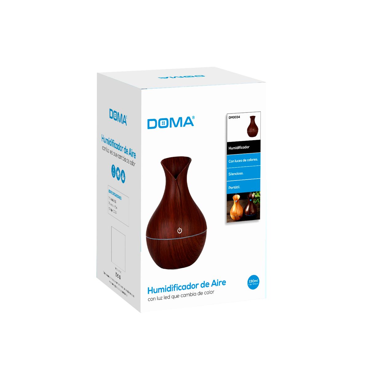 DOMA - Humidificador Difusor Aroma Terapia Café Oscuro - PS