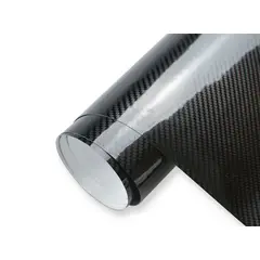 GENERICO - Papel Vinilo Fibra De Carbono 5d NEGRO Protector Auto Karvas