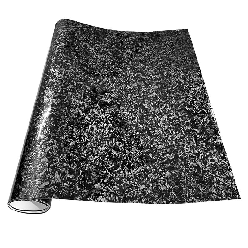 GENERICO - Papel Vinilo Fibra Carbono Forjado NEGRO BRILLANTE Karvas