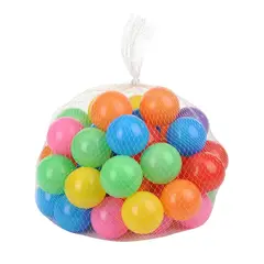 GENERICO - Pack 50 Pelotas Plasticas Para Piscina Colores Surtidos 5 Cm