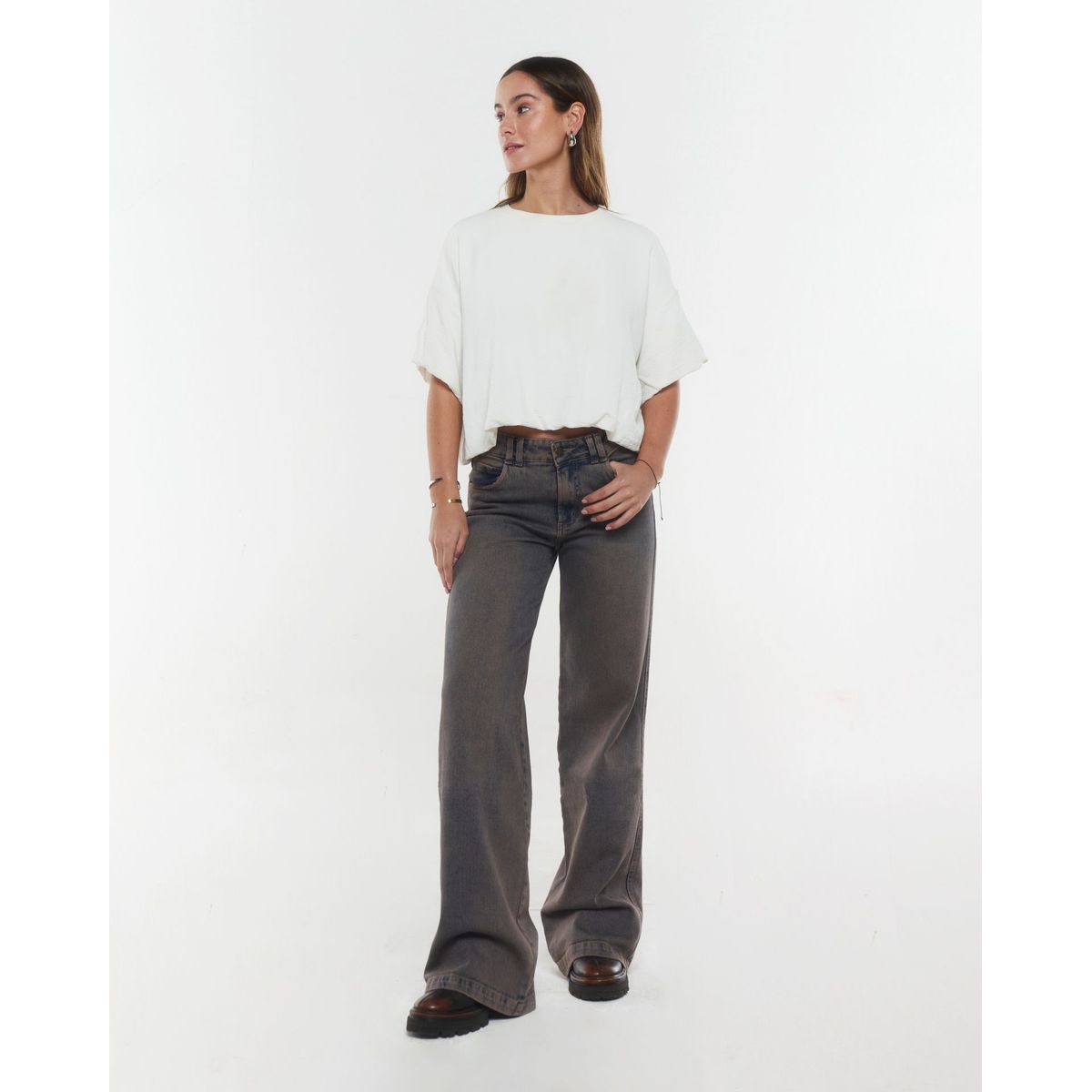 EFESIS - Polera Ebbe Oversize Manga Globo Mujer