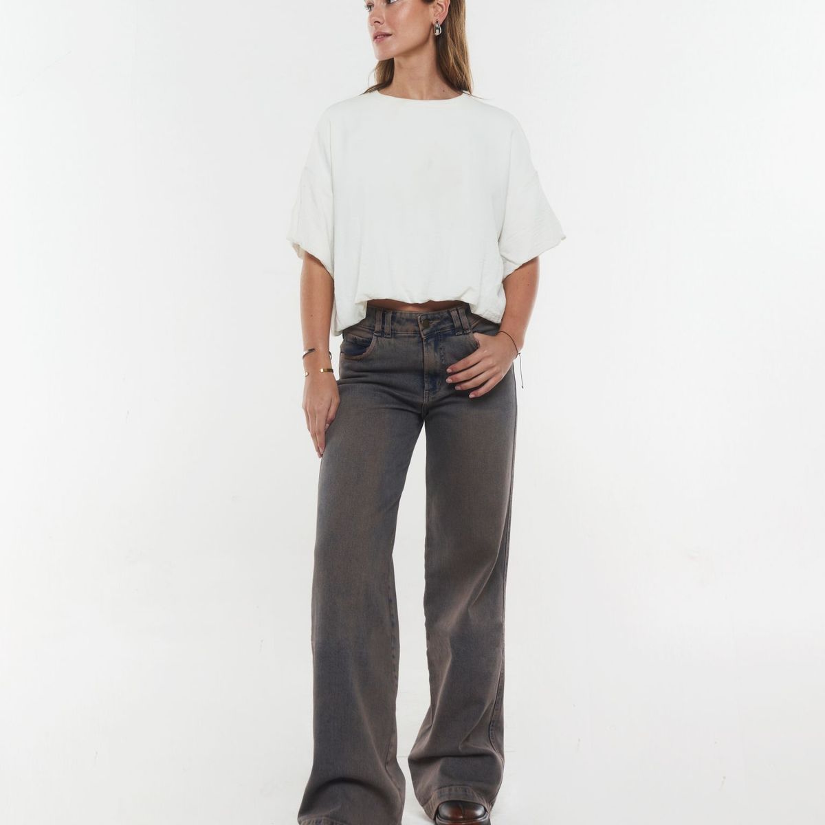EFESIS - Polera Ebbe Oversize Manga Globo Mujer