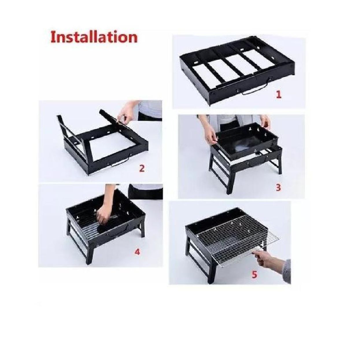 GENERICO - Mini Parrillera Plegable De Carbon Portatil Parrillera