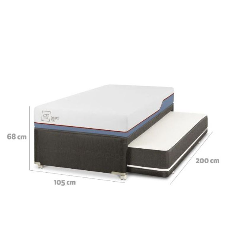 CIC - Cama Nido Excellence PLUS BLACK 105X200
