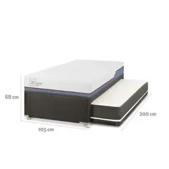 CIC - Cama Nido Excellence PLUS BLACK 105X200