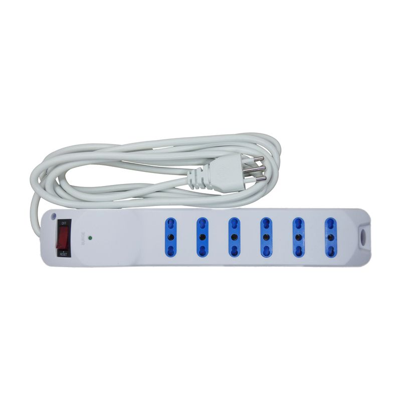 MACROTEL - Zapatilla Eléctrica Con Protección 3 Mts Macrotel - Sec