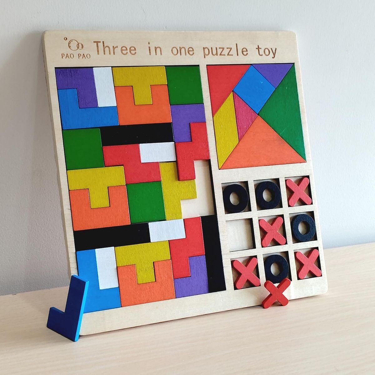 GENERICO - Tangrama Tetris Gato Colorido Rompecabezas Puzzle 3d