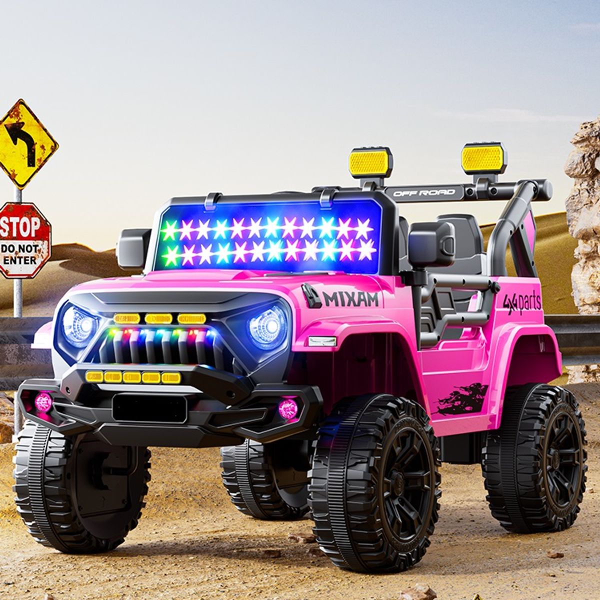 TOYUN TOYUN - Vehículo Eléctrico Control Remoto Cuatro Ruedas Supergrande