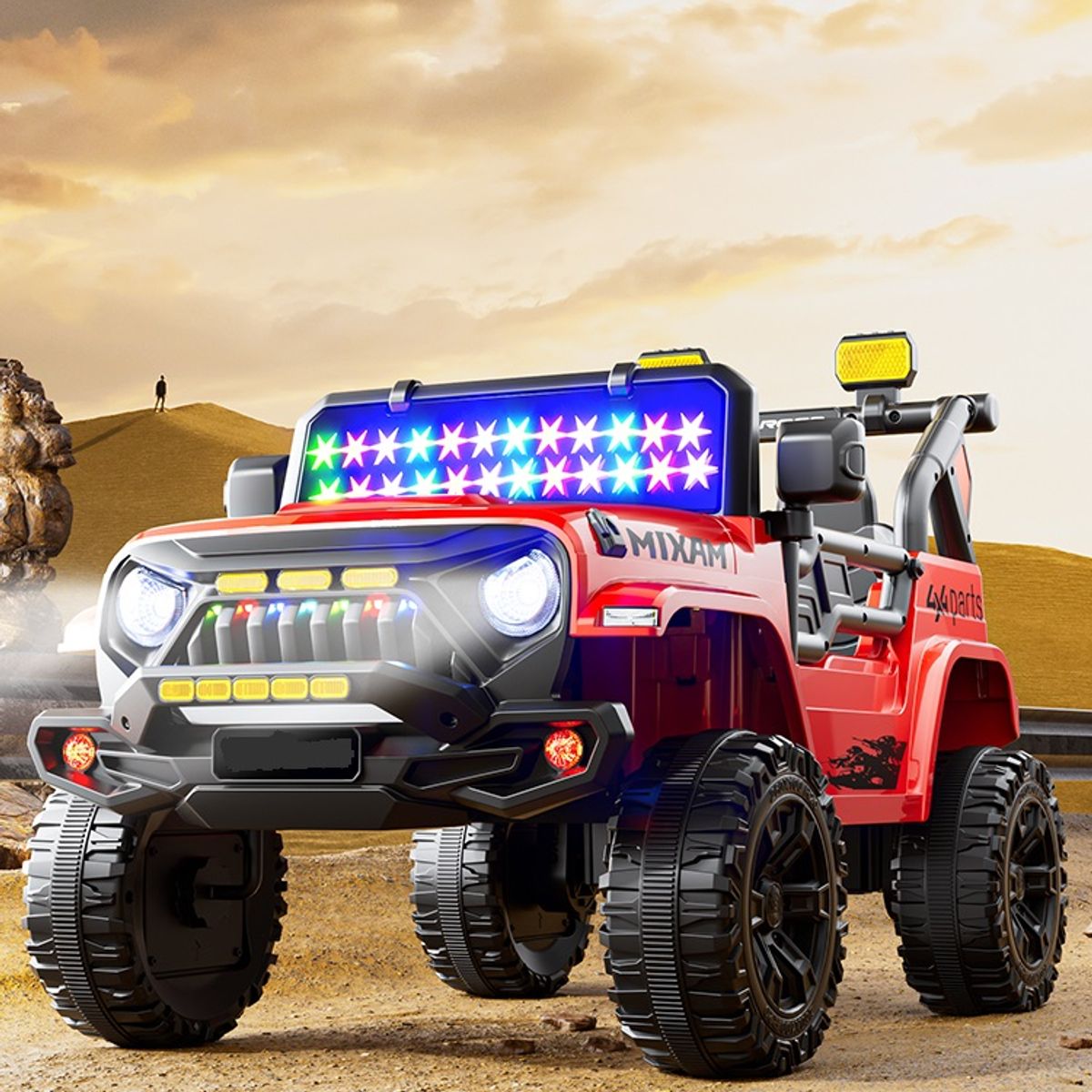 TOYUN TOYUN - Vehículo Eléctrico Control Remoto Cuatro Ruedas Supergrande