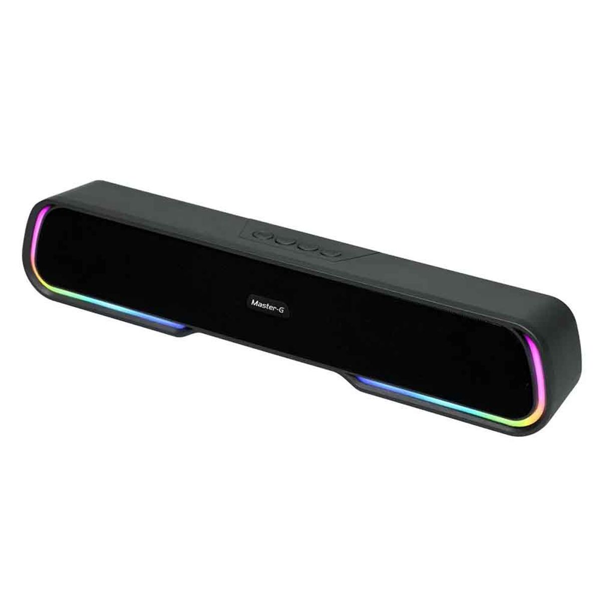 MASTER G - Parlante Barra de Sonido Gamer Bluetooth Luces Rgb