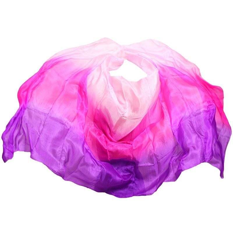 DANZAMANIA - Velo Bellydance Seda 250 Cms Danza Arabe Mujer 100% Seda