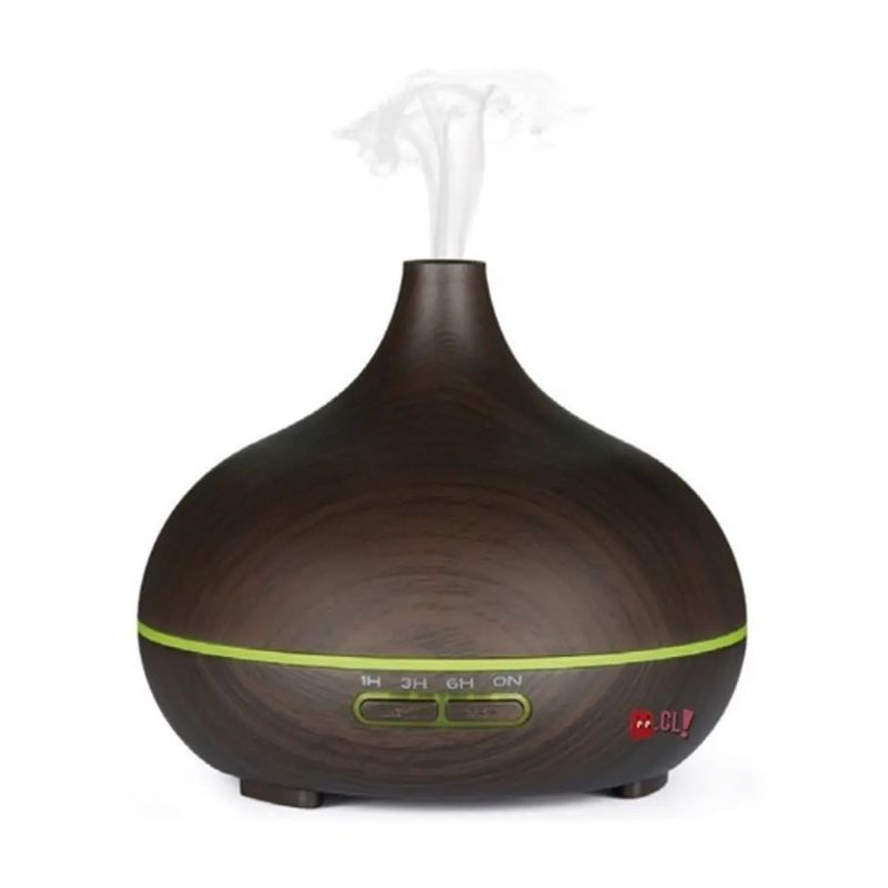 PUNTO STORE - Humidificador Y Difusor De Aromas 300ml Madera Oscuro - Ps