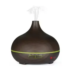 PUNTO STORE - Humidificador Y Difusor De Aromas 300ml Madera Oscuro - Ps