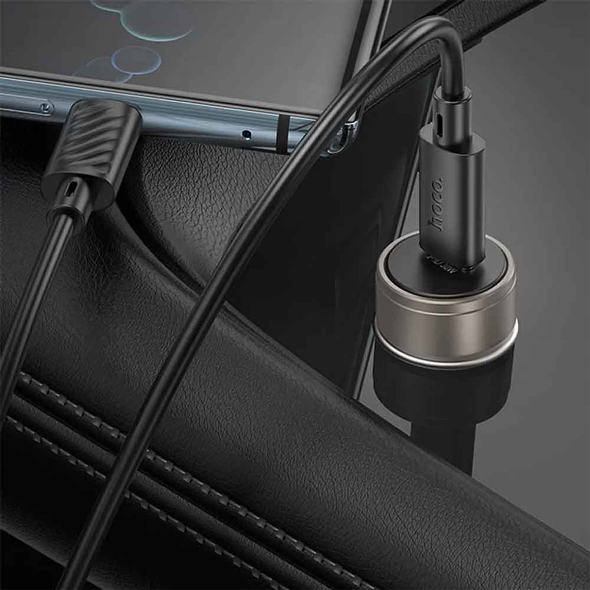 HOCO - Cargador USB Para Auto Carga Rapida 30w Compatible Iphone