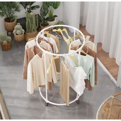 Imagen 2 del producto Perchero Giratorio Exhibidor Organizador Colgador De Ropa Blanco