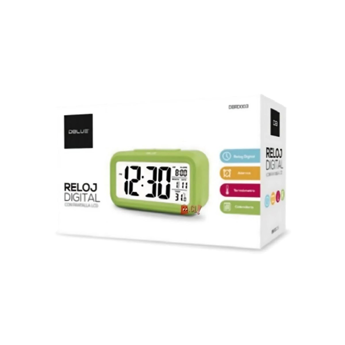 DBLUE - Reloj Despertador Digital Pantalla Lcd Color Blanco - Ps