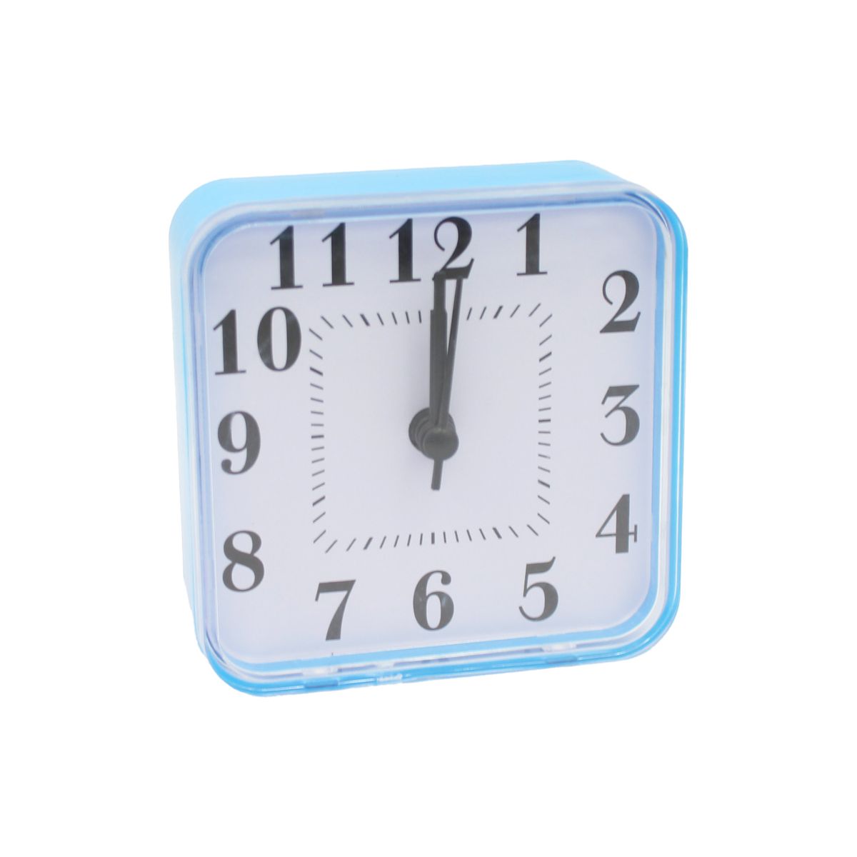 PUNTO STORE - Reloj Despertador Cuadrado Ideal para Escritorio Azul - PS