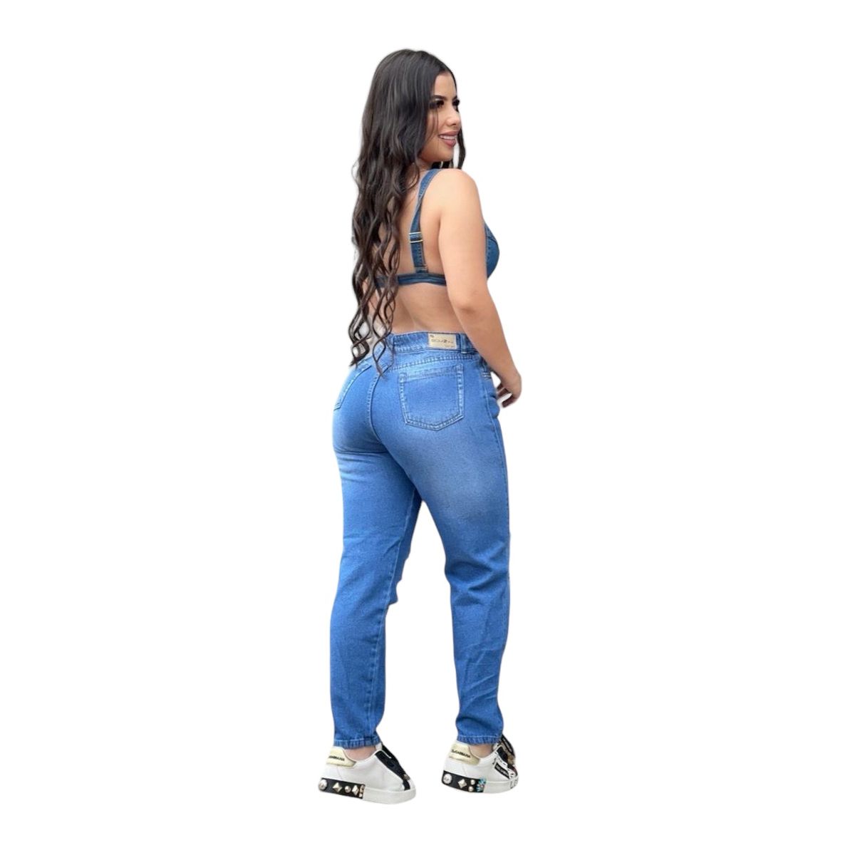 CINTURA SONADA - Jeans Mom Colombiano Mujer Tiro Alto