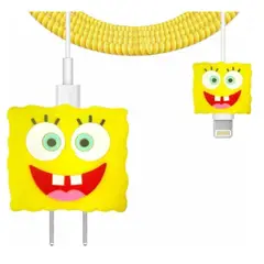 GENERICO - Funda Protectora Con Cargador De Silicona Suave Bob Esponja