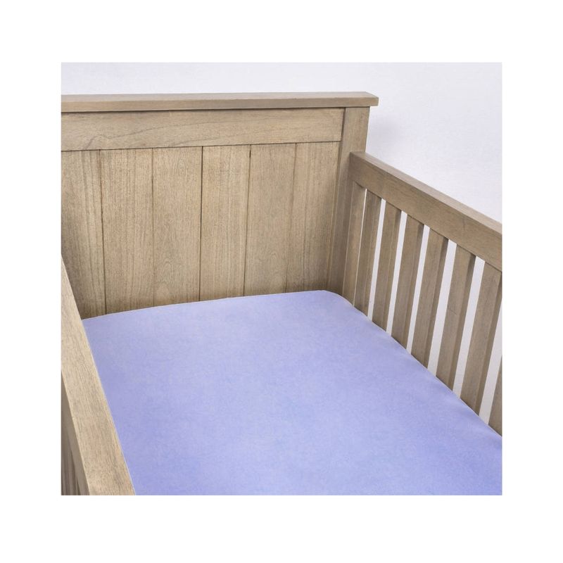 GENERICO - Set 2 sábanas bajeras jersey algodón para cuna CELESTE