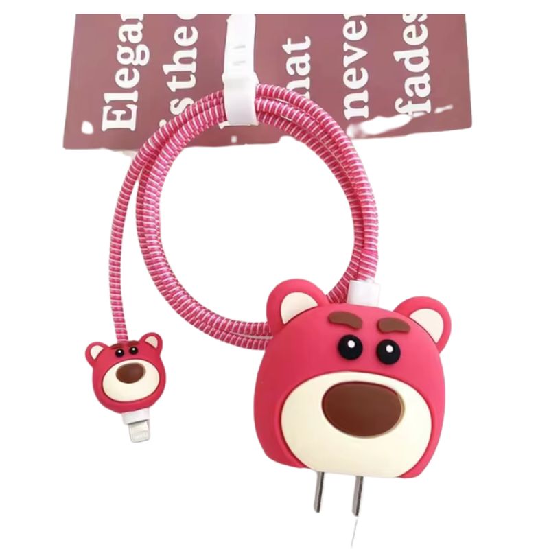 GENERICO - Funda Protectora Con Cargador De Silicona Suave Lotso