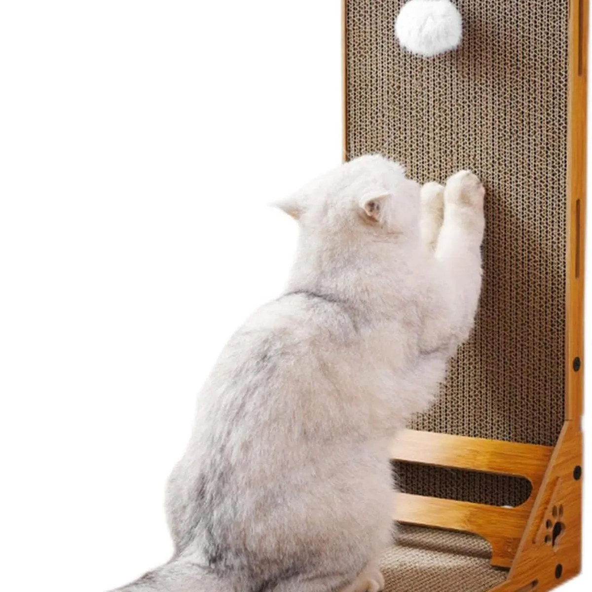 KUANGYE - Rascador Vertical L Cartón Para Mascota Gatos Antiestres