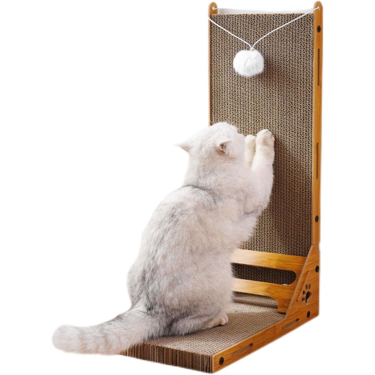 KUANGYE - Rascador Vertical L Cartón Para Mascota Gatos Antiestres