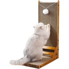KUANGYE - Rascador Vertical L Cartón Para Mascota Gatos Antiestres