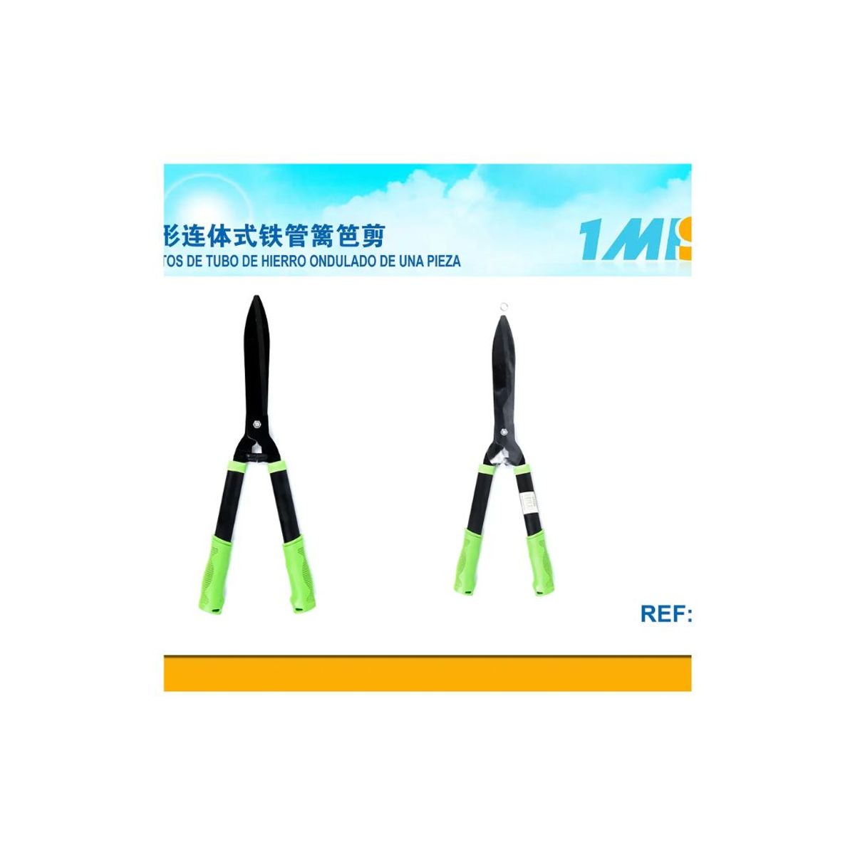 GENERICO - TIJERA DE PODAR - CORTASETOS DE TUVO DE HIERRO ONDULADO