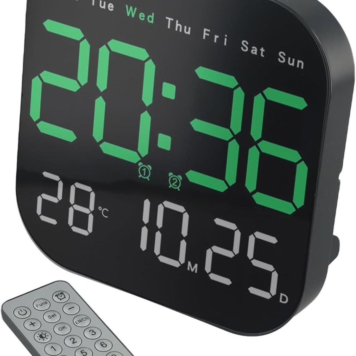 TNAKIEX - Reloj De Pared Digital Decorativo Led Pantalla Grande
