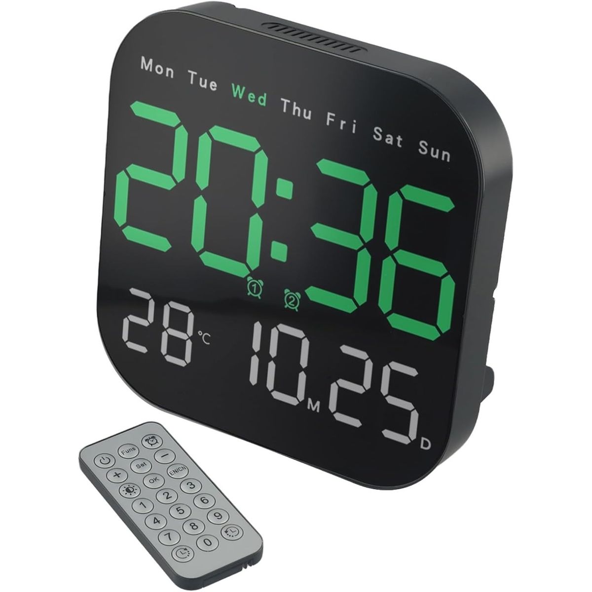 TNAKIEX - Reloj De Pared Digital Decorativo Led Pantalla Grande