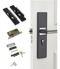 TNAKIEX - Cerradura Chapa Manija Para Puerta Silenciosa Negra Recamara